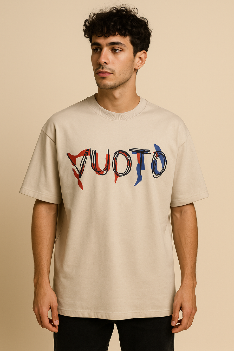 Vuoto Wild Roar Oversized T-Shirt with Back Print