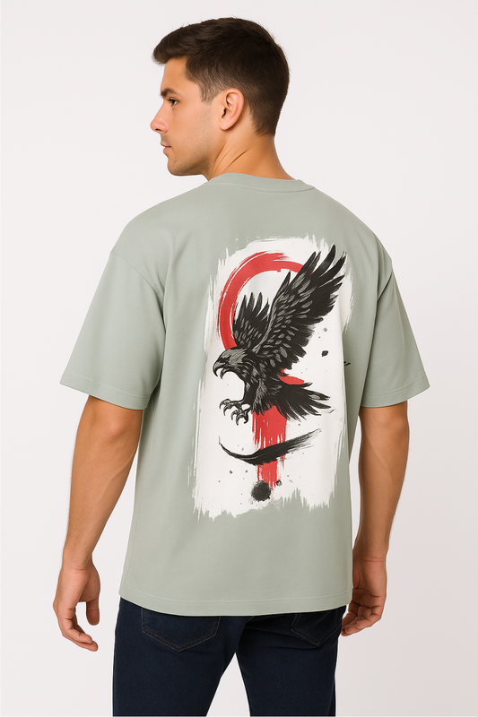 Vuoto Eagle Flight Oversized T-Shirt with Back Print