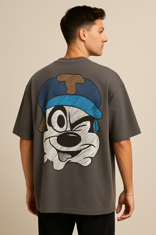 Vuoto Street Smile Oversized T-Shirt with Back Print